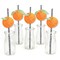 Big Dot of Happiness Little Cutie Clementine - Paper Straw Decor - Orange Citrus Baby Shower or Birthday Party Striped Decorative Straws - Set of 24